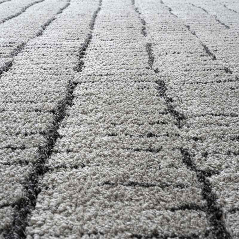 Dune 14002 2131 Carved Textured Rug in Grey Charcoal