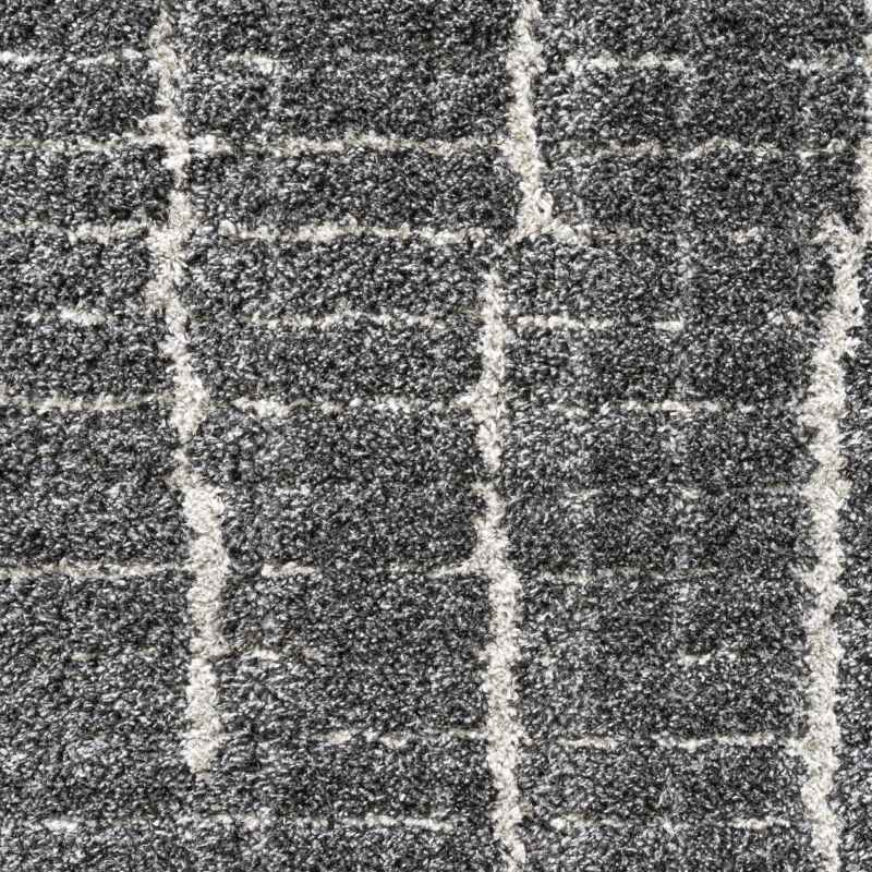 Dune 14002 3121 Carved Textured Rug in Charcoal Grey