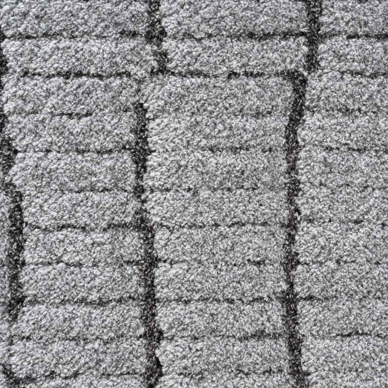 Dune 14002 5131 Carved Textured Rug in Grey Charcoal