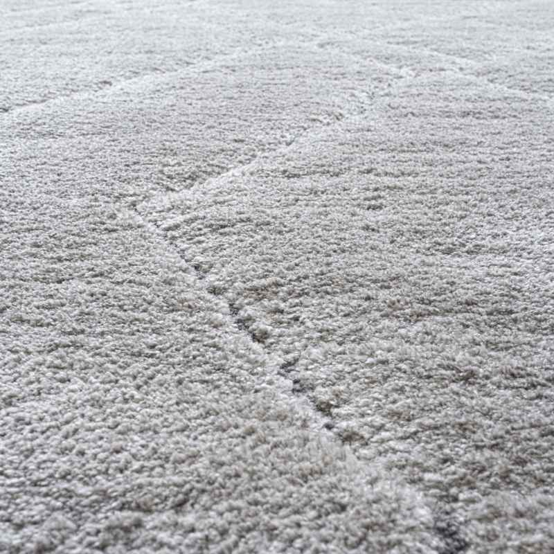 Dune 14005 2181 Carved Textured Shaggy Rug in Grey