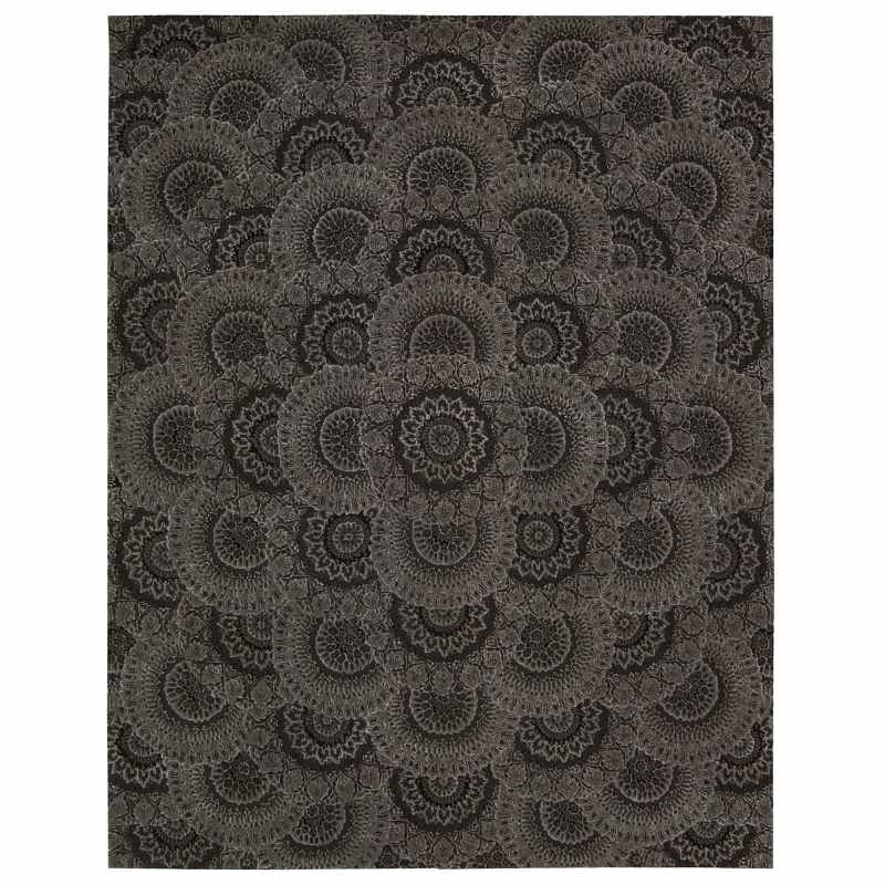 Nourison 2000 Rugs 2335 In Black Grey