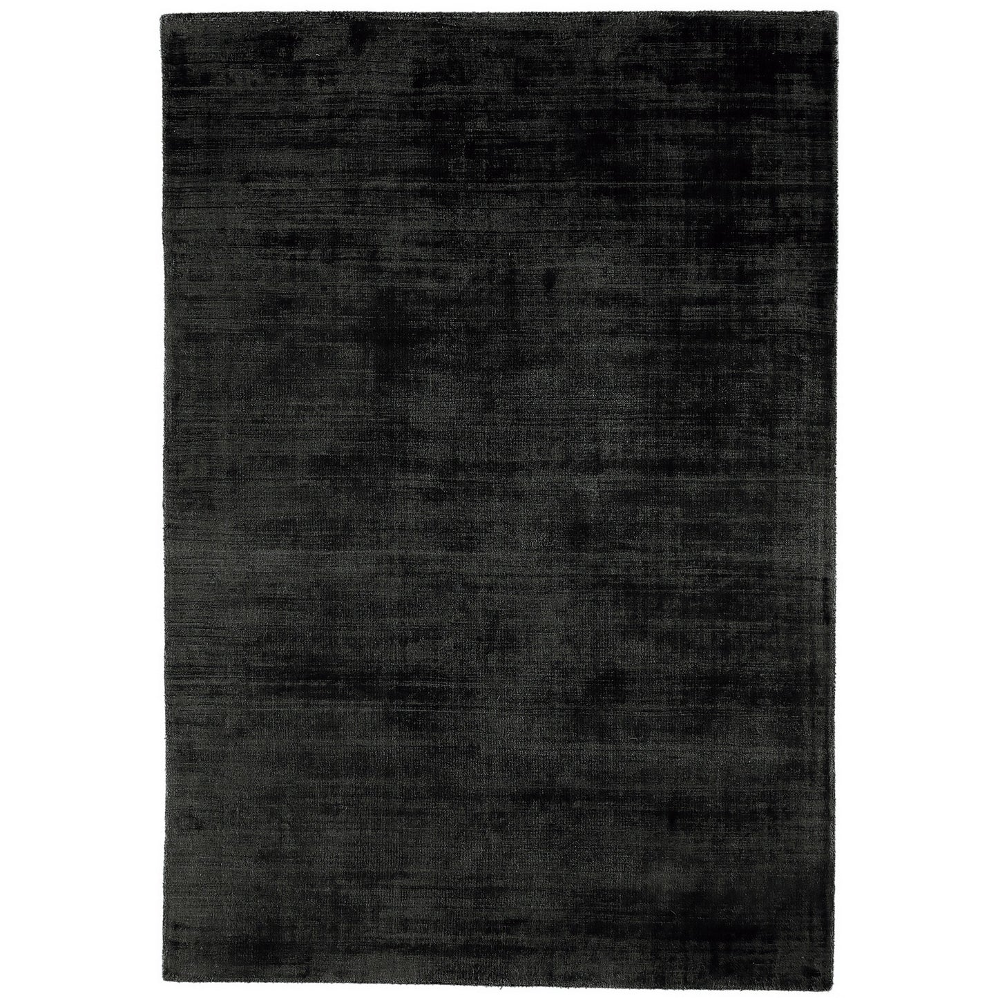 Blade Plain Modern Vintage Distressed Rugs in Charcoal Grey