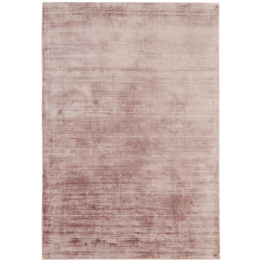 Blade Plain Modern Vintage Distressed Rugs in Heather Purple