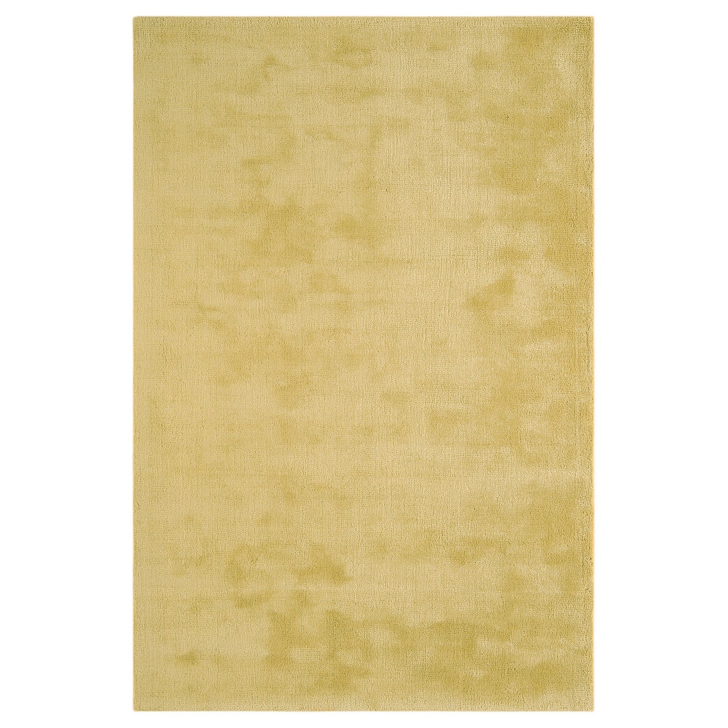 Aran Plain Wool Rugs in Jasmine yellow