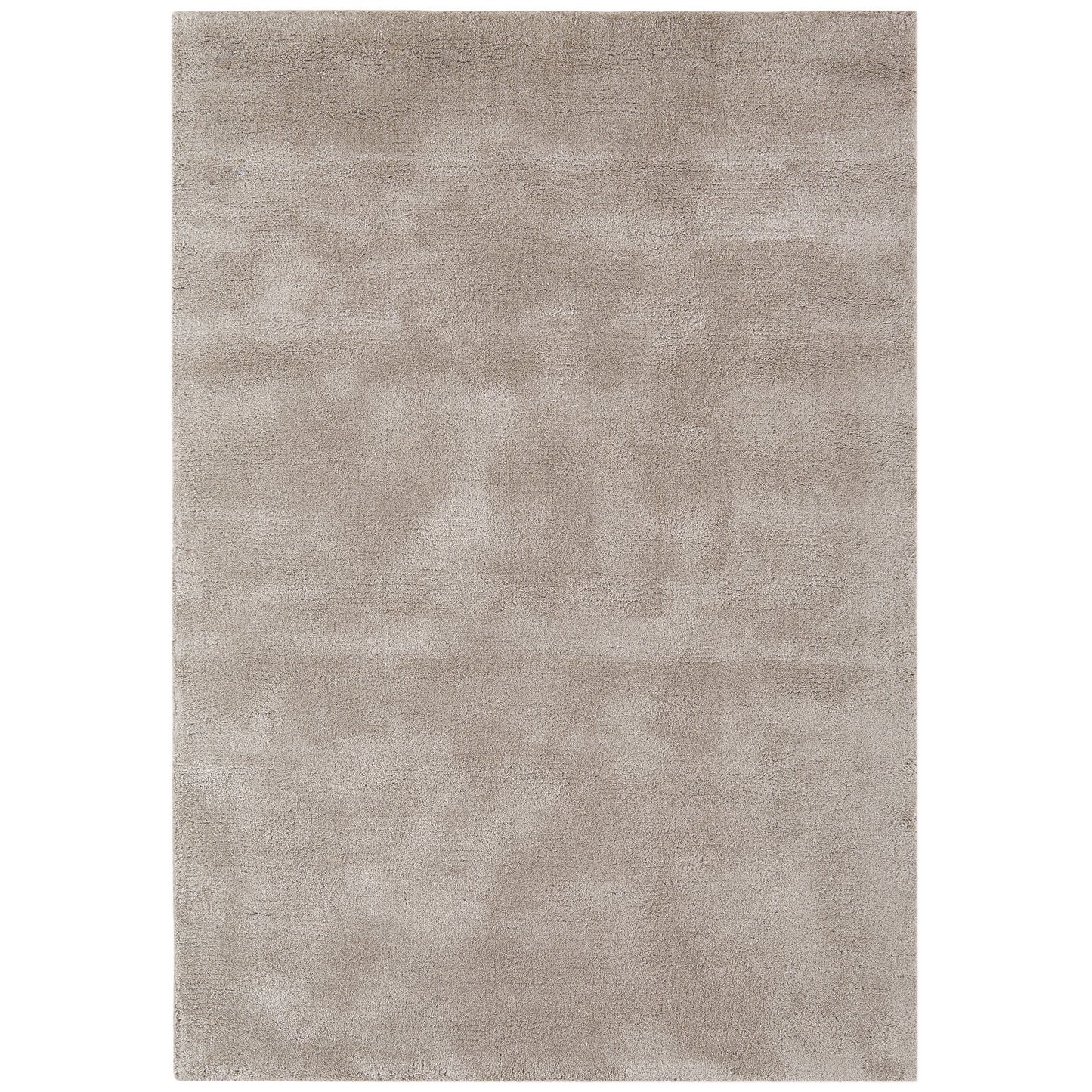 Aran Plain Wool Rugs in Mocha Brown