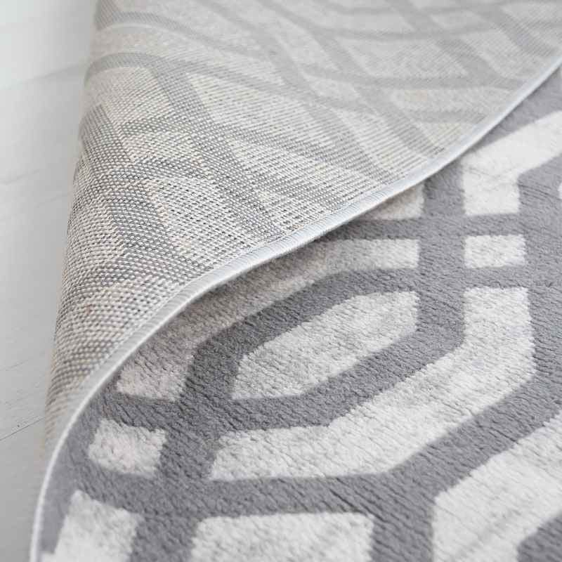 Balletto 18FA Modern Trellis Rugs in Beige Grey