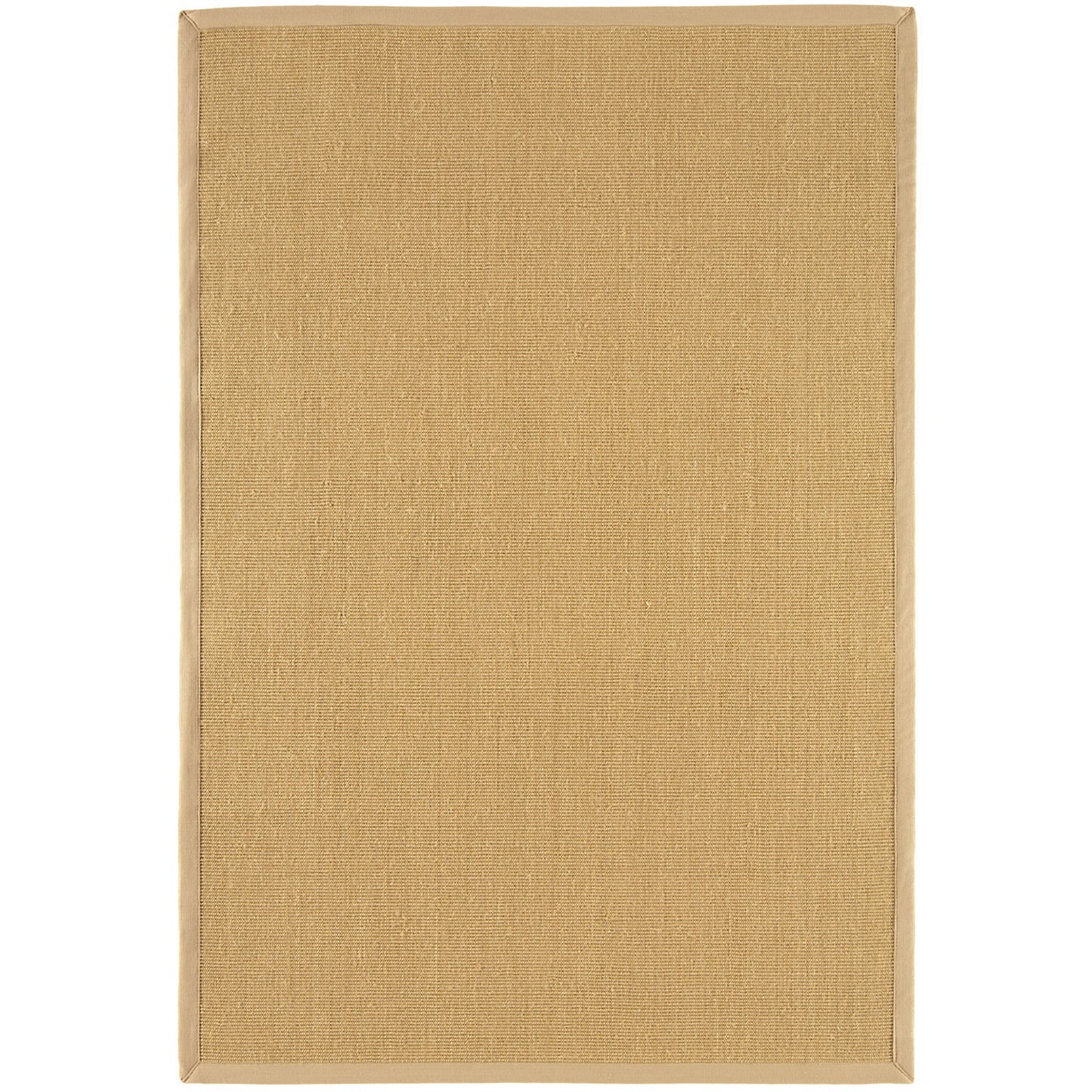 Sisal Plain Border Woven Rugs in Linen