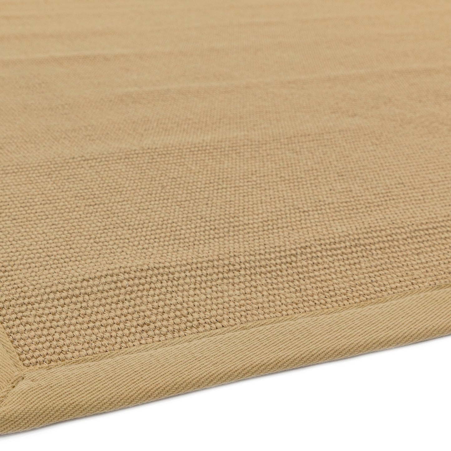 Sisal Plain Border Woven Rugs in Linen