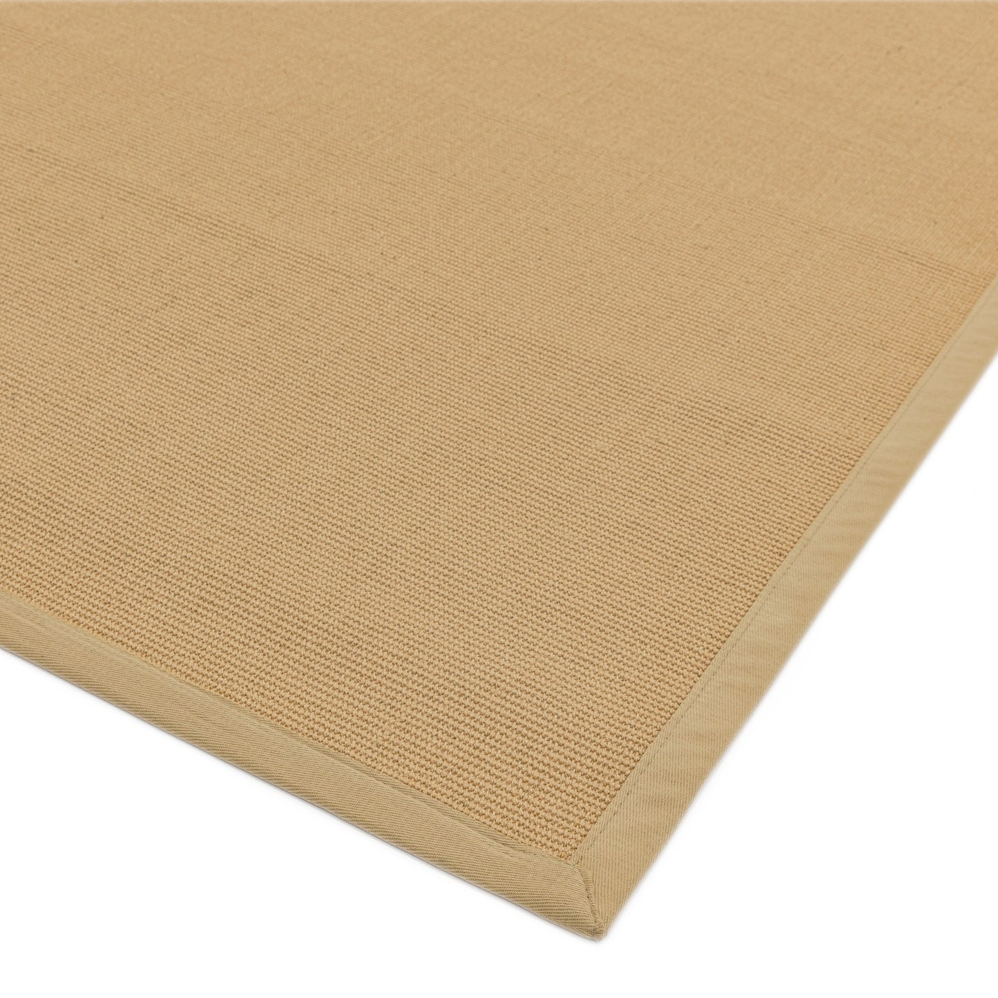 Sisal Plain Border Woven Rugs in Linen