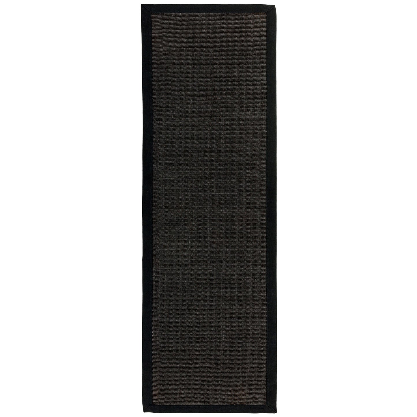 Sisal Hallway Runners in Plain Black