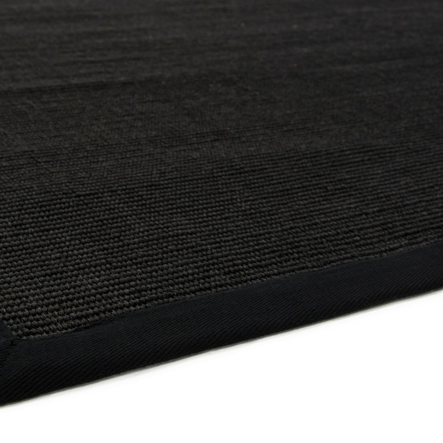 Sisal Hallway Runners in Plain Black