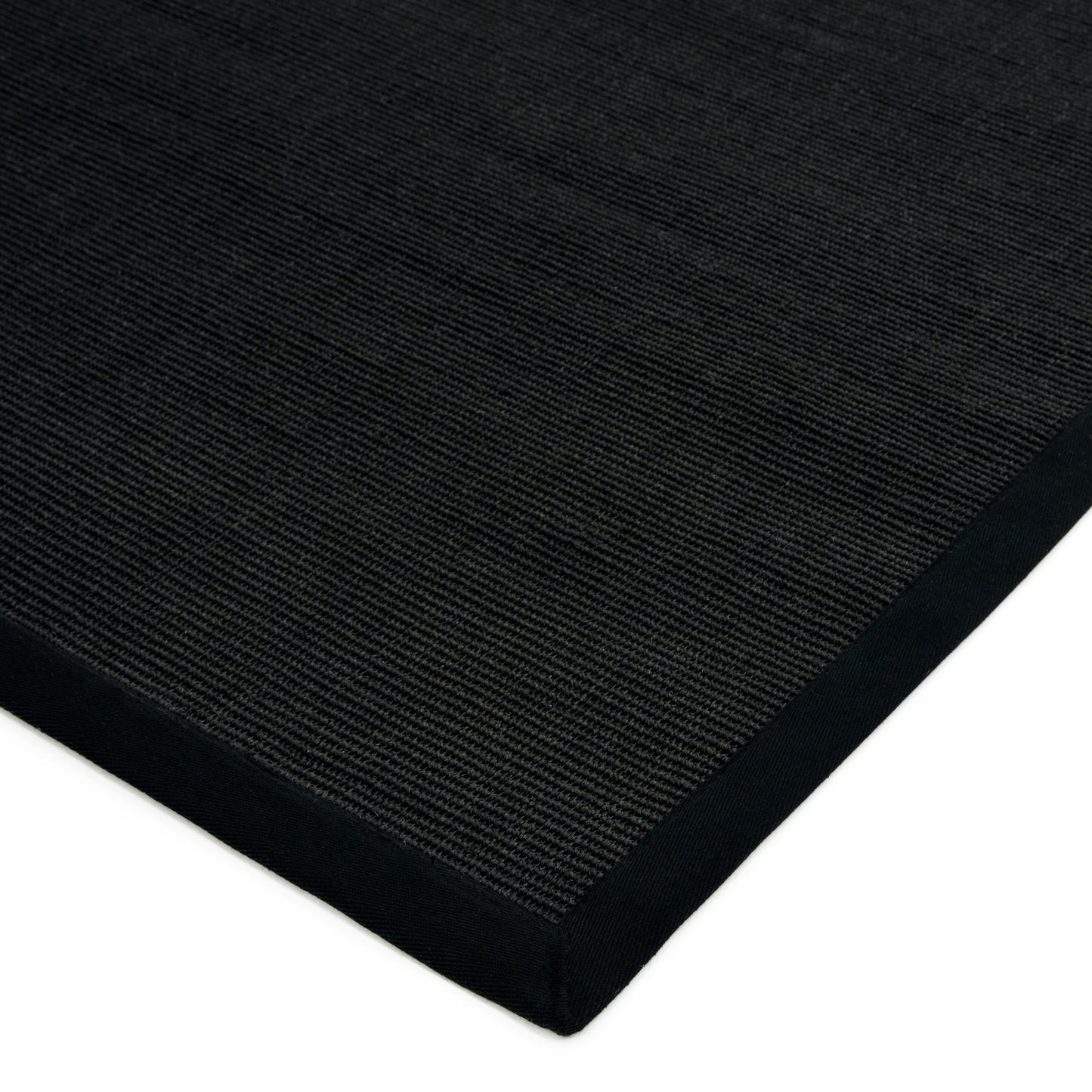 Sisal Hallway Runners in Plain Black