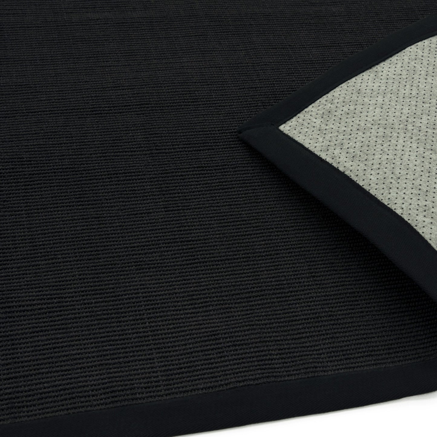 Sisal Hallway Runners in Plain Black