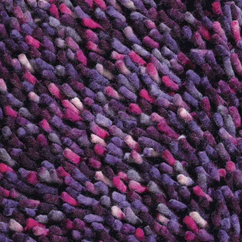 Brink and Campman Rocks Shaggy Wool Rugs 70502 Plum
