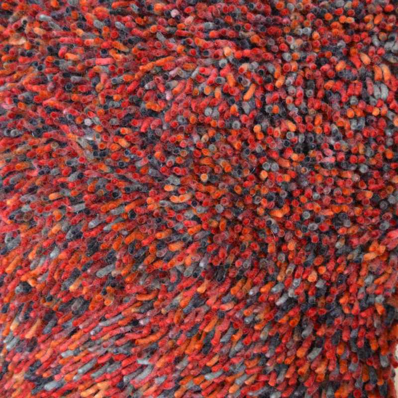Brink and Campman Rocks Shaggy Wool Rugs 70503 Red