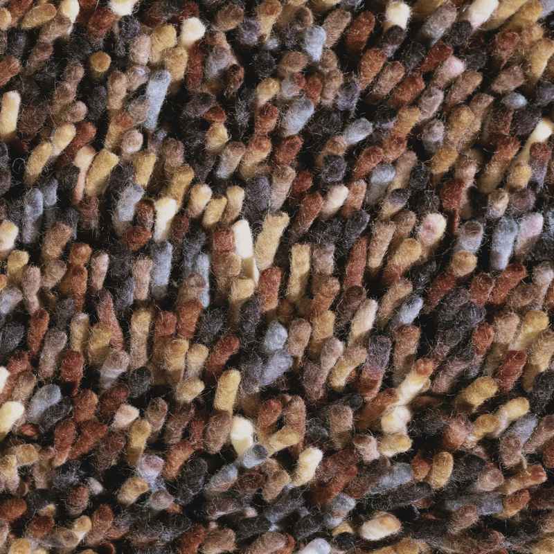 Brink and Campman Rocks Shaggy Wool Rugs 70505 Brown
