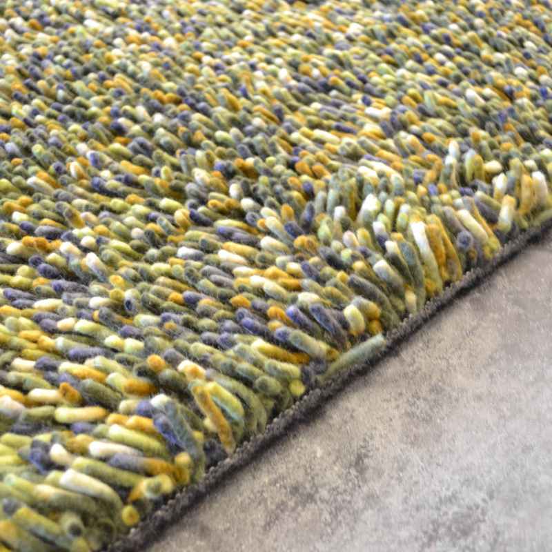 Brink and Campman Rocks Shaggy Wool Rugs 70507 Green