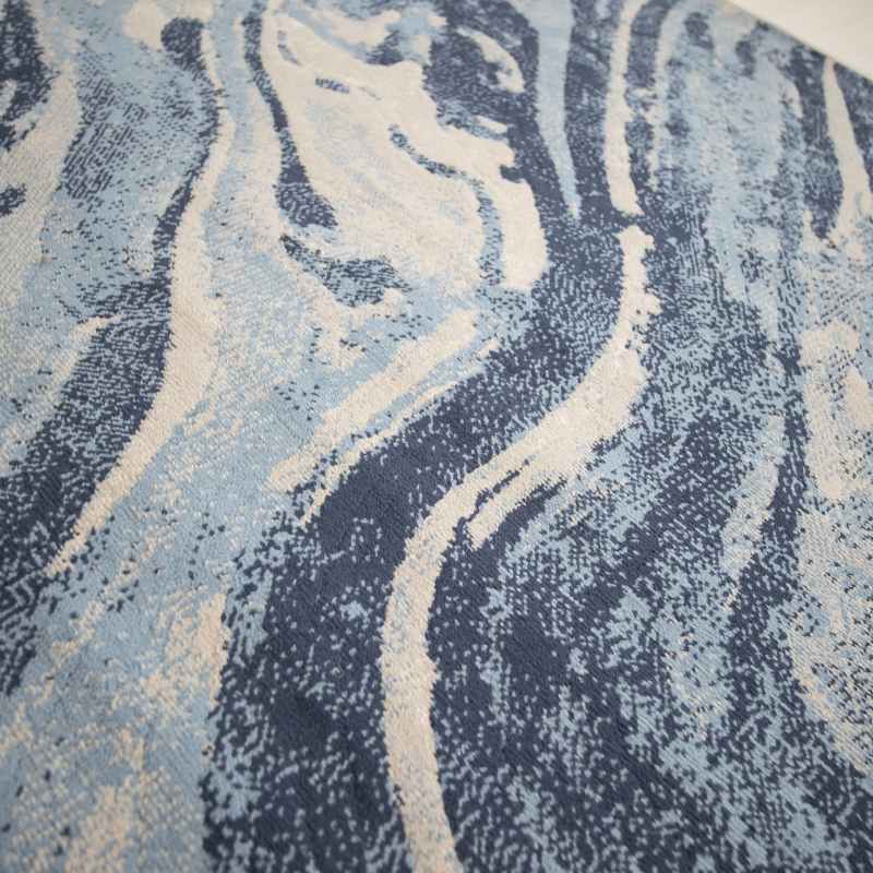 Balletto 21EA Modern Marble Rugs in Blue