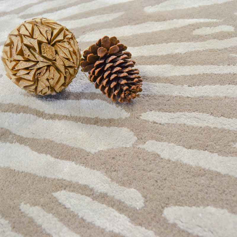 Harlequin Shore Modern Wool Rugs 40601 in Stone Grey