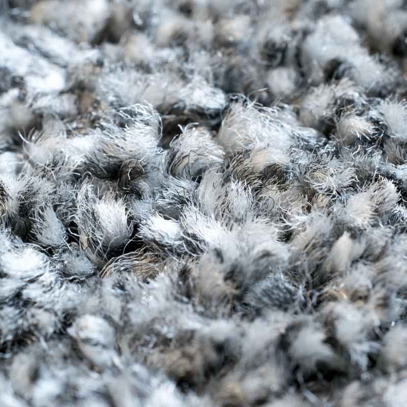 Mehari 23001 4248 Plain Shaggy Rugs in Grey Multi