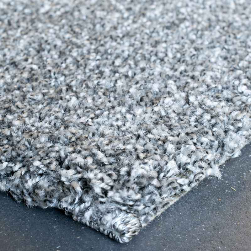Mehari 23001 4248 Plain Shaggy Rugs in Grey Multi