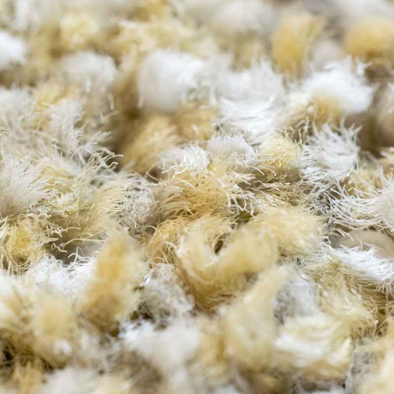Mehari 23001 8656 Plain Shaggy Rugs in Gold Multi