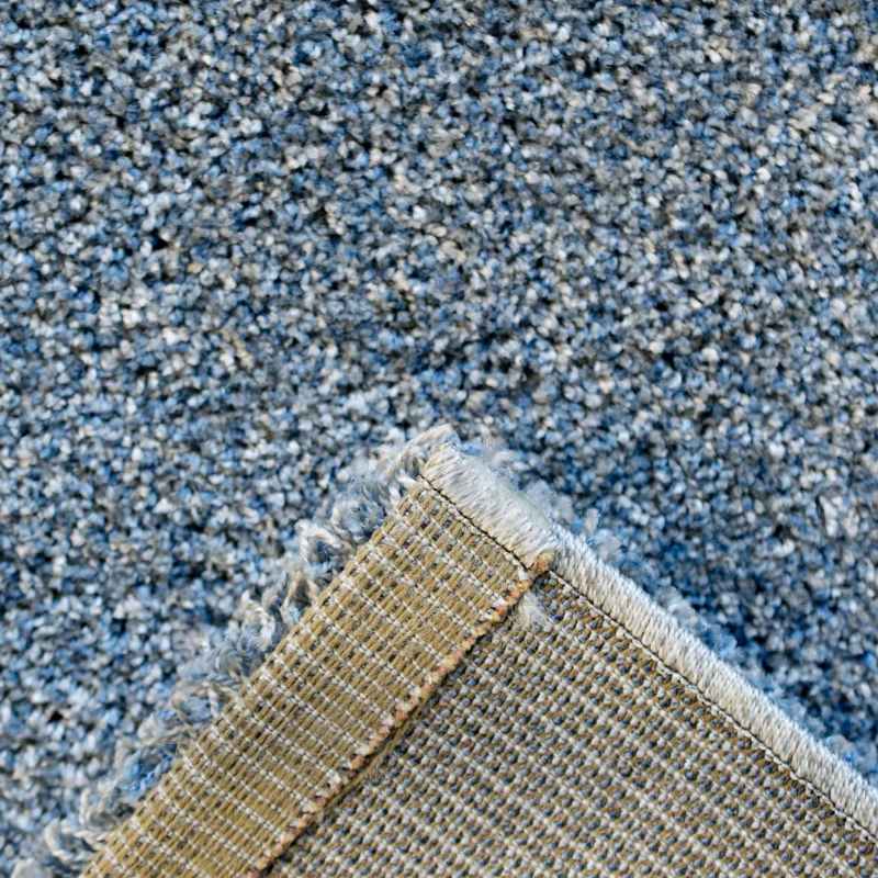 Mehari 23001 9656 Plain Shaggy Rugs in Blue Multi