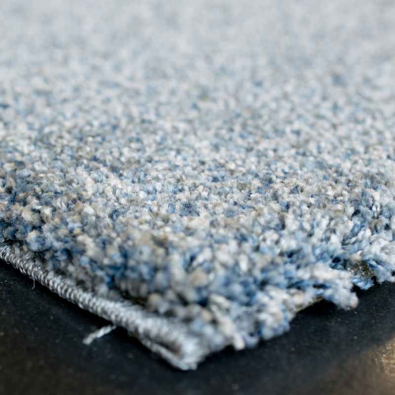 Mehari 23001 9656 Plain Shaggy Rugs in Blue Multi