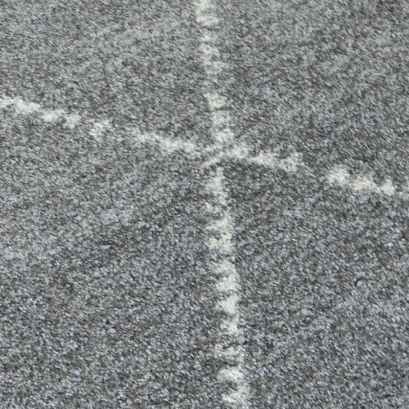 Mehari Boho Shaggy Rugs 23229 4268 in Grey Ivory