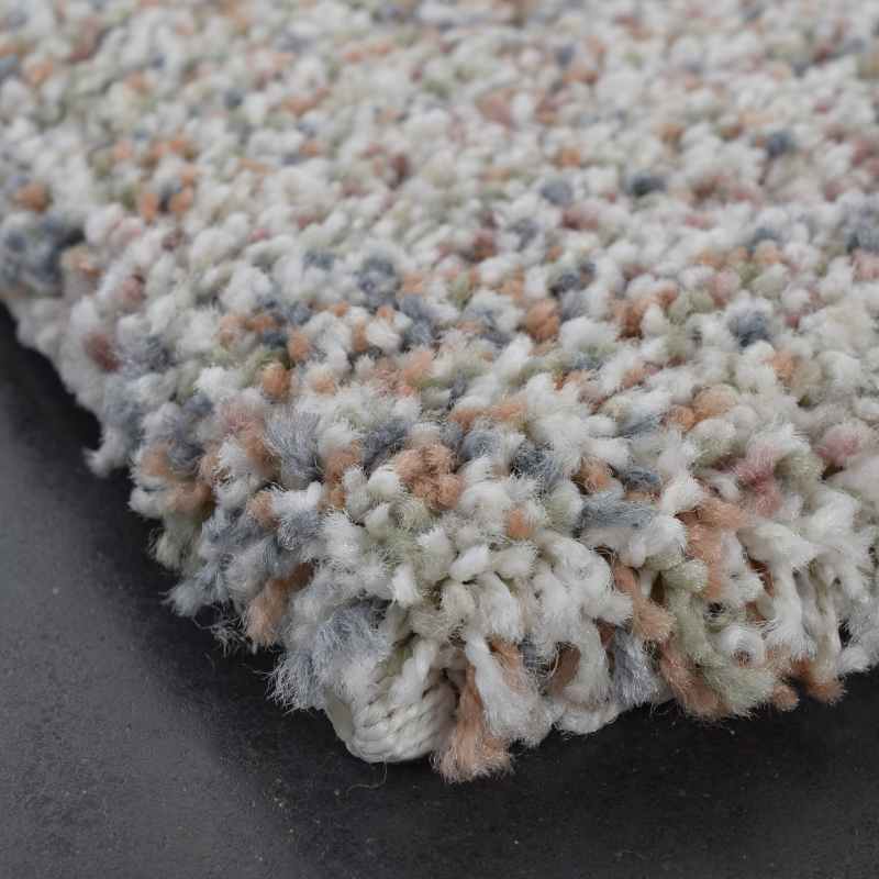 Mehari 23252 6464 Speckled Shaggy Rugs in Cream