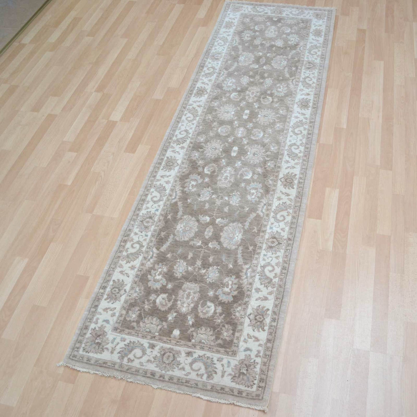Chobi Traditional Wool Hallway Runners CB06 in Brown