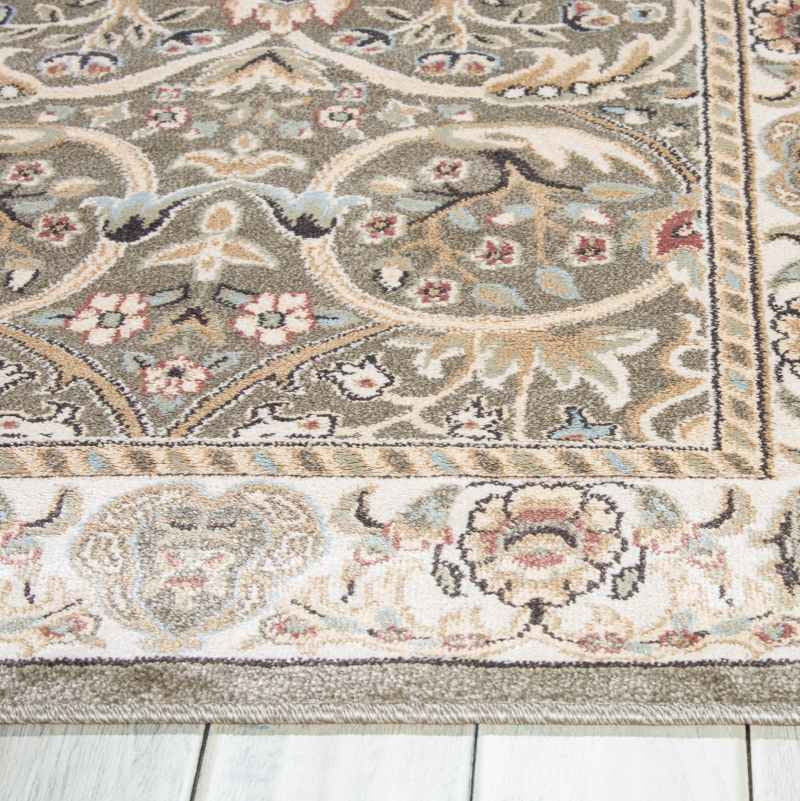 Walden Traditional Rugs WAL03 in Khaki Grey