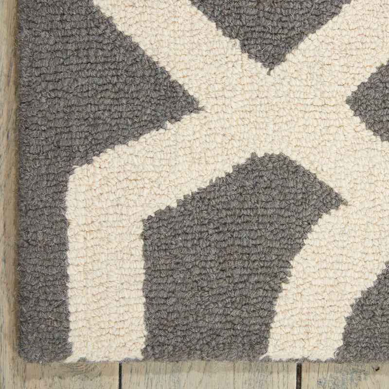 Linear Rugs LIN05 in Grey and Ivory