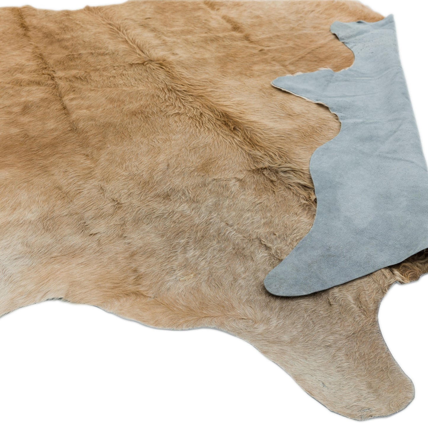 Cowhide Rugs in Solid Beige