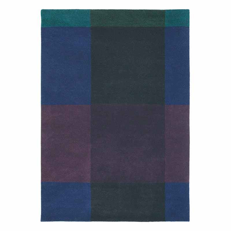 Plaid Rugs 57808 by Ted Baker in Navy