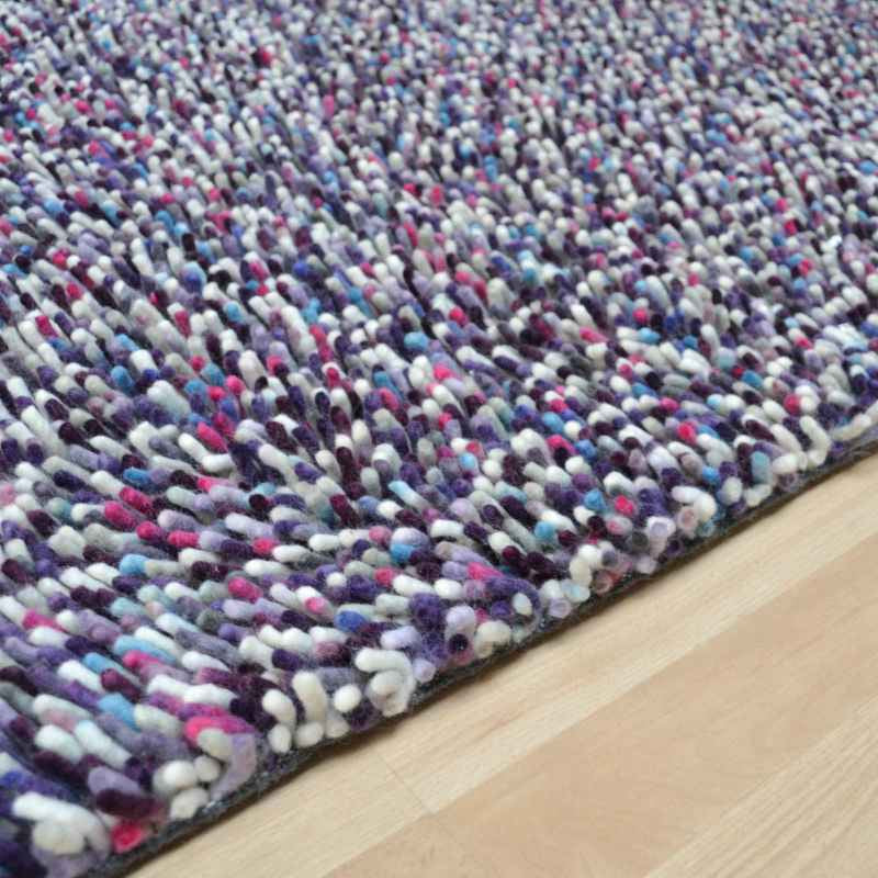 Brink and Campman Rocks Multi Shaggy Wool Rugs 70202