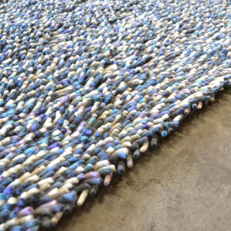 Brink and Campman Rocks Multi Shaggy Wool Rugs 70208