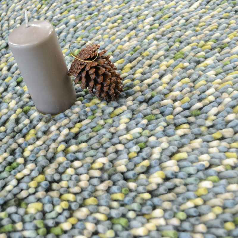 Brink and Campman Rocks Multi Shaggy Wool Rugs 70218
