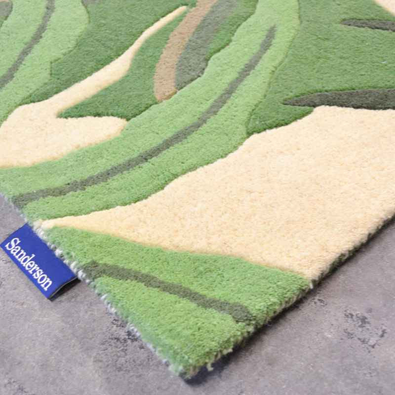 Sanderson Manila Botanical Wool Rugs 46407 in Green