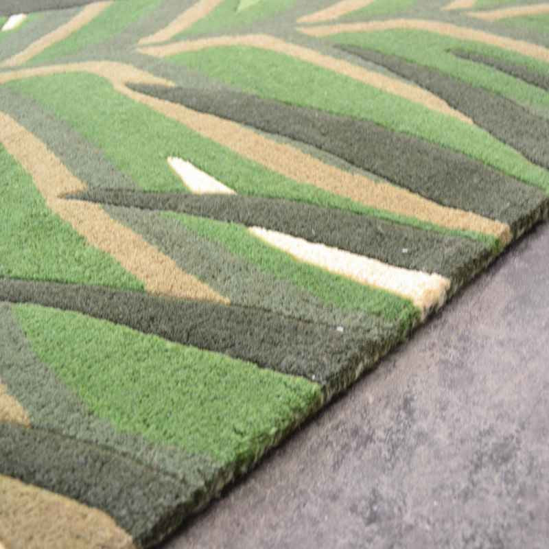 Sanderson Manila Botanical Wool Rugs 46407 in Green