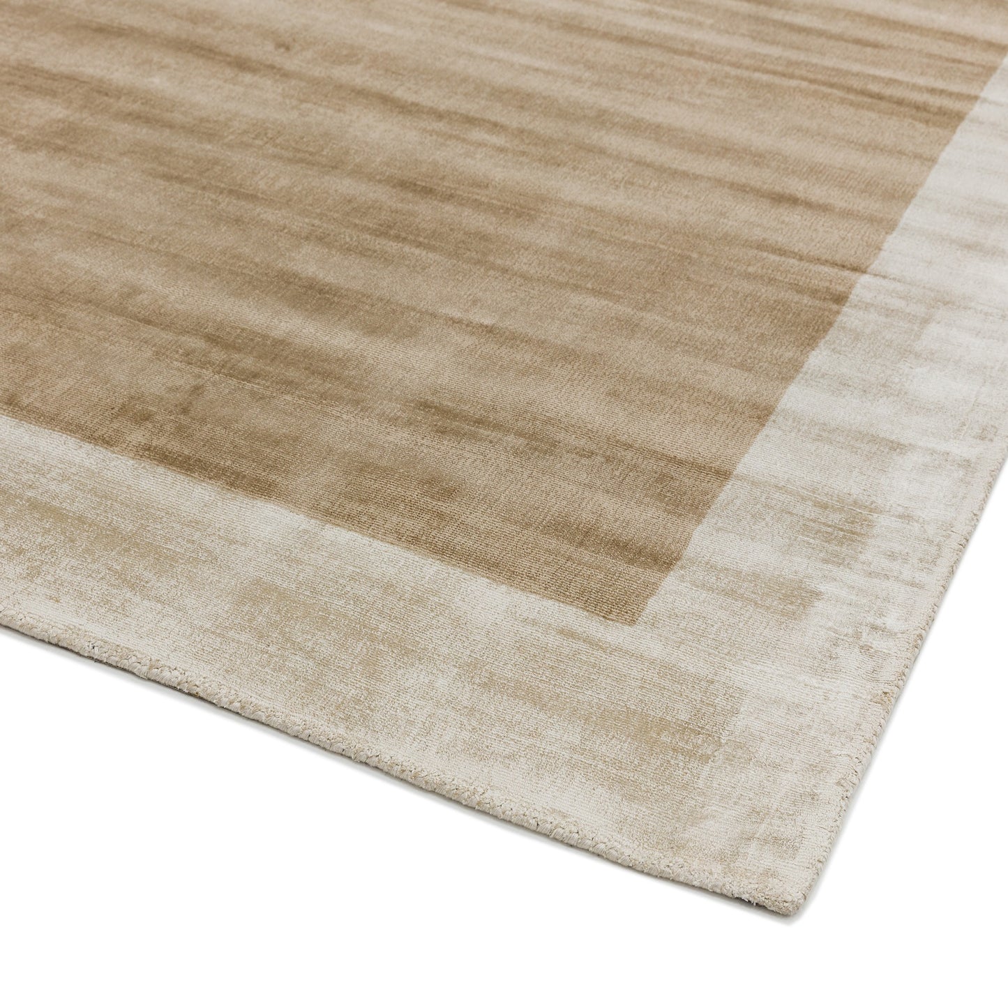 Blade Border Rugs in Putty and Champagne