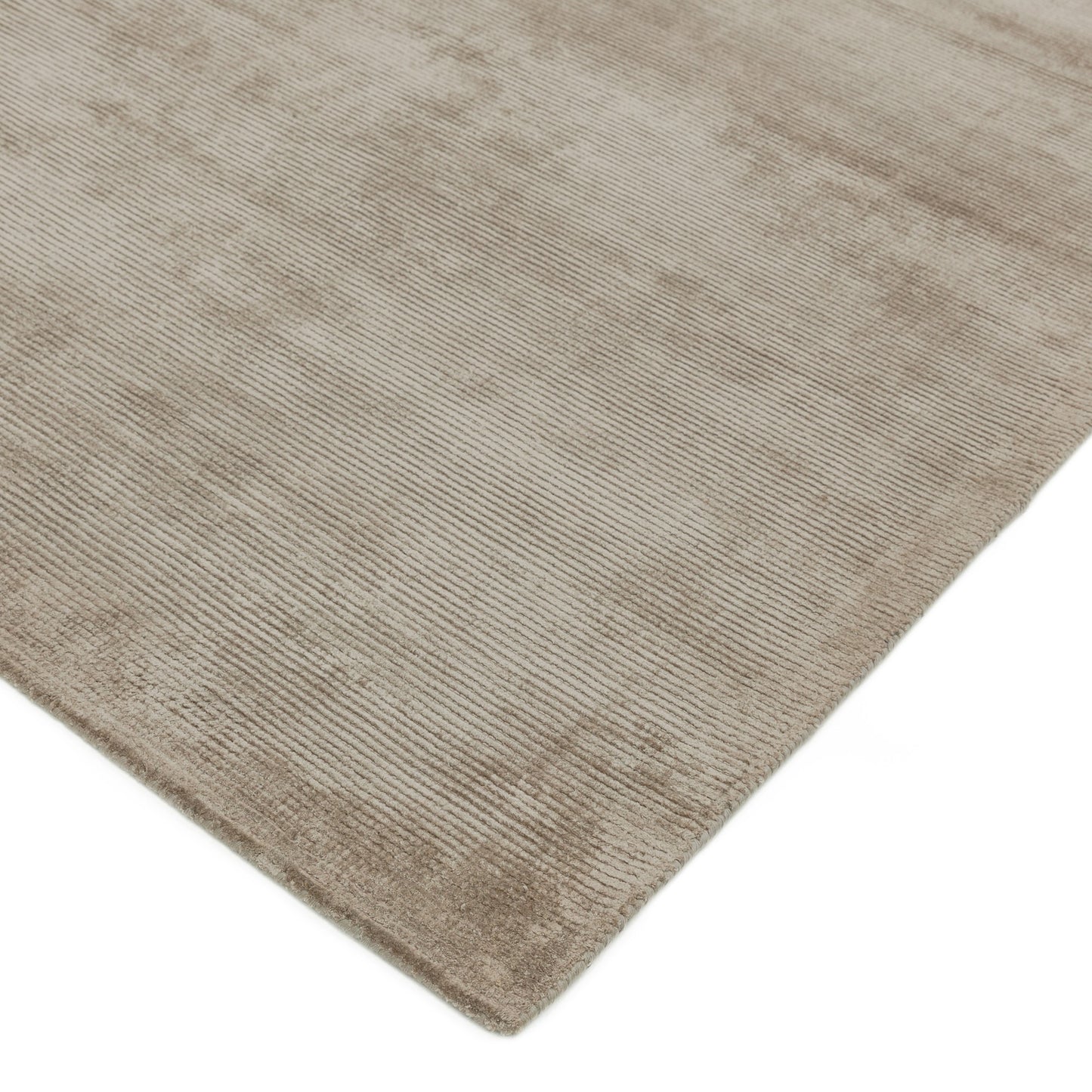 Reko Plain Vicose Rugs in Smoke