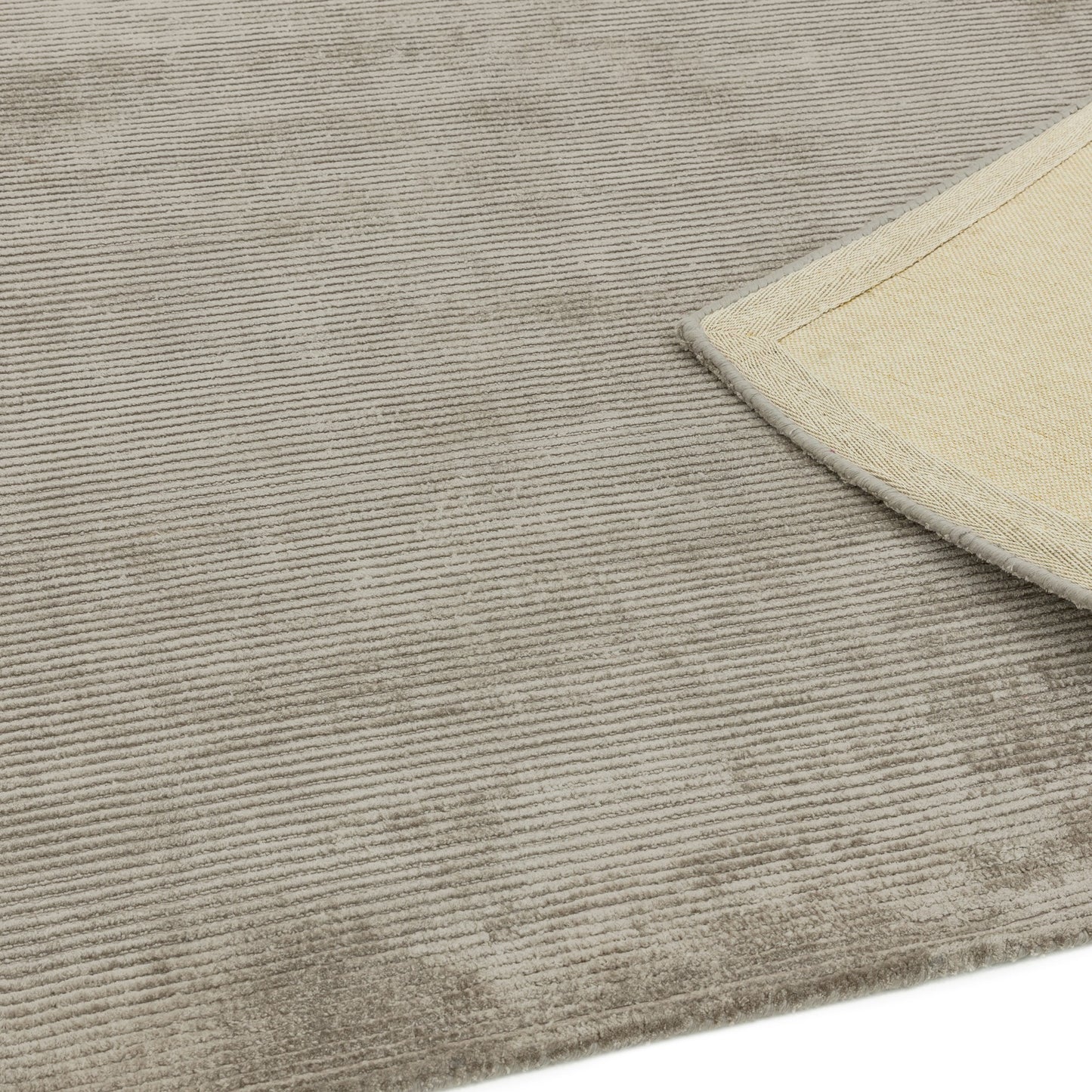 Reko Plain Vicose Rugs in Smoke