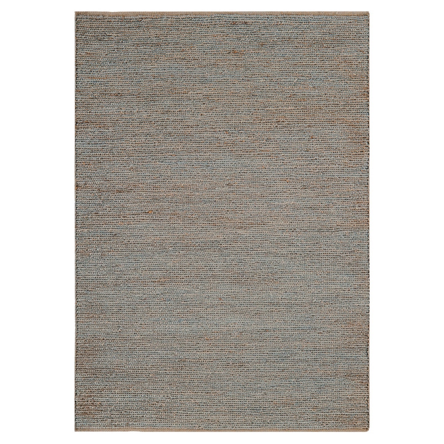 Jute Soumak Natural Woven Modern Rugs in Silver