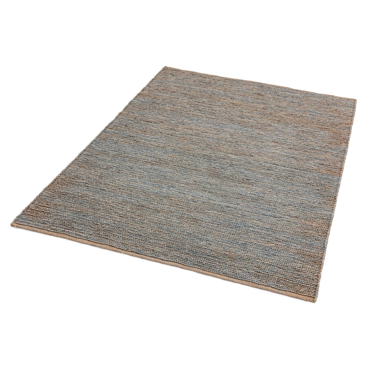 Jute Soumak Natural Woven Modern Rugs in Silver
