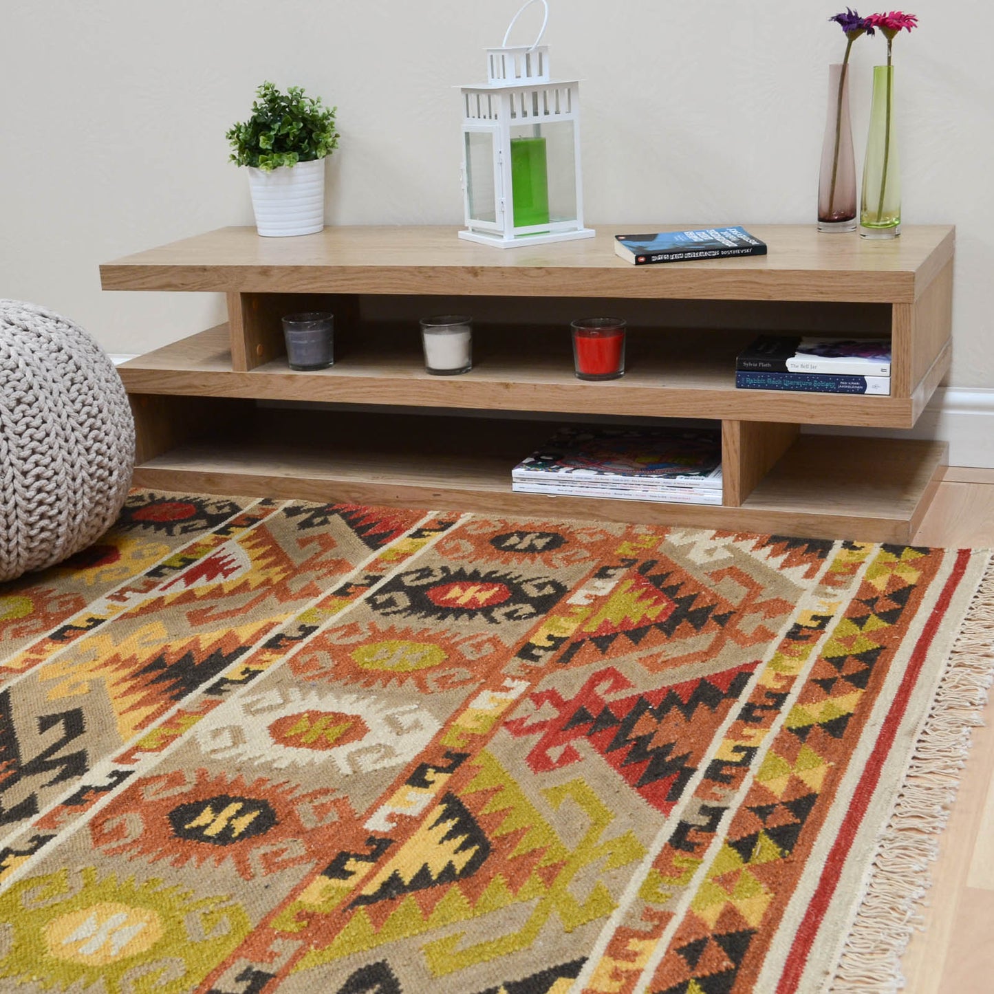 Kelims KE06 Traditional Tribal Flatweave Rugs in Multi
