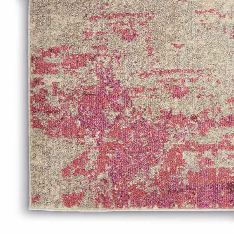Celestial Modern Abstract Rugs CES02 in Ivory Pink by Nourison