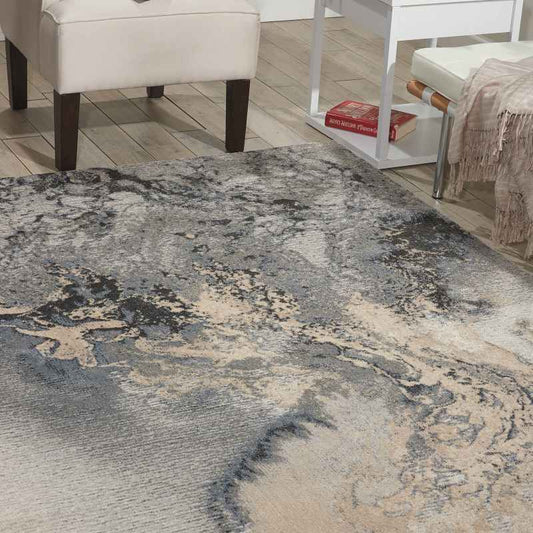 Maxell Modern Abstract Rugs MAE08 by Nourison in Grey