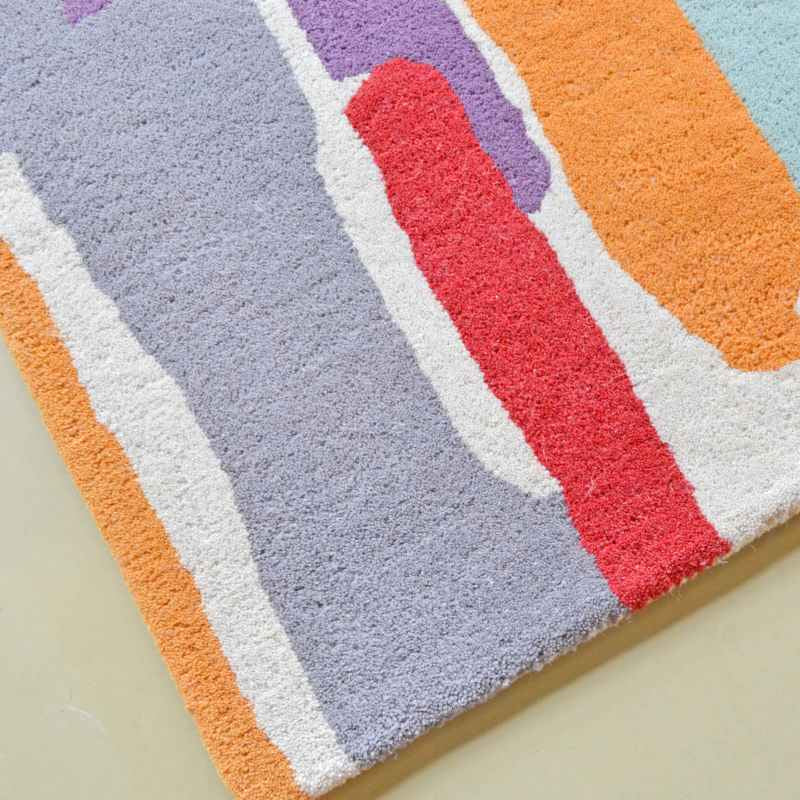 Trattino Rugs 44805 in Berry by Harlequin