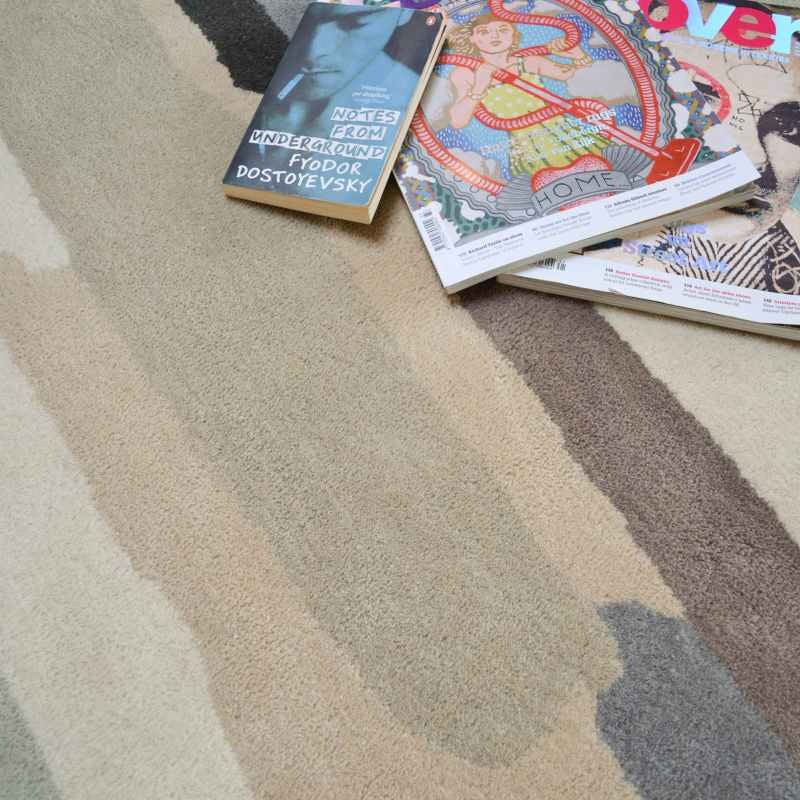 Trattino Rugs 44804 in Sea-Glass by Harlequin
